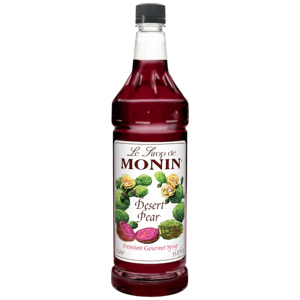 Monin Desert Pear Syrup 1 Liter Bottle, PK4 PK4 M-FR065F - main